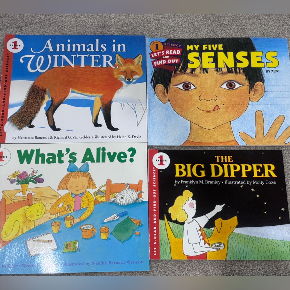 Children's Science Book Set - Animals, Senses, and Seasons